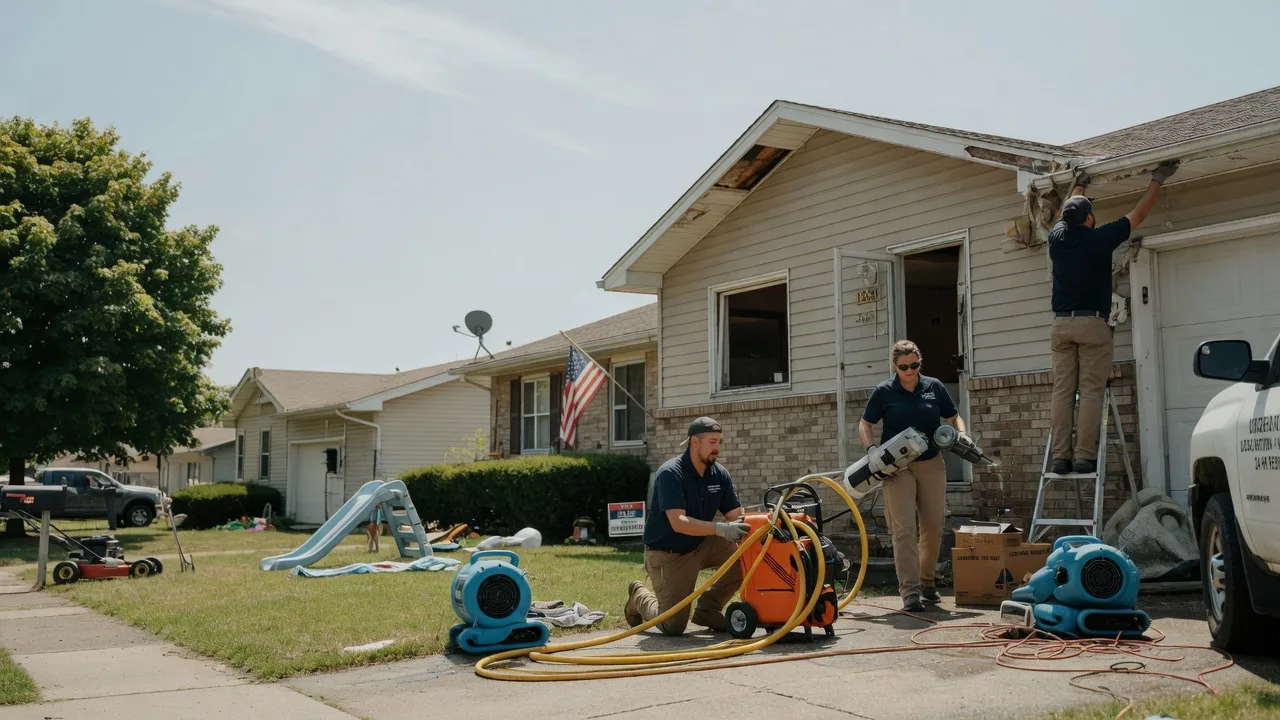 Water Damage Restoration in Bismarck, IL near me